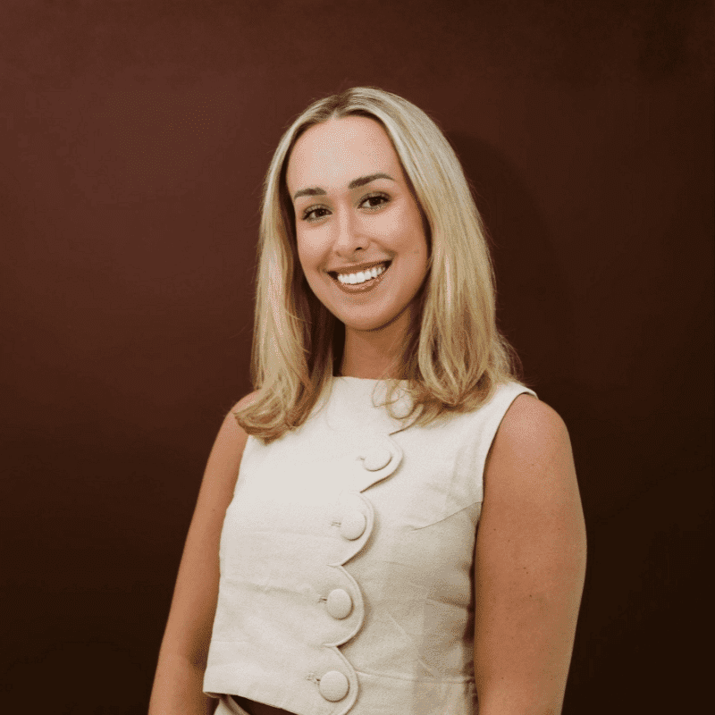 Portrait of Katie, a professional stylist at House of Rose Styling Co., showcasing their expertise and style.