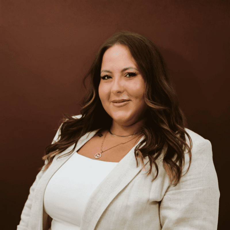 Portrait of Lindsey, a professional stylist at House of Rose Styling Co., showcasing their expertise and style.